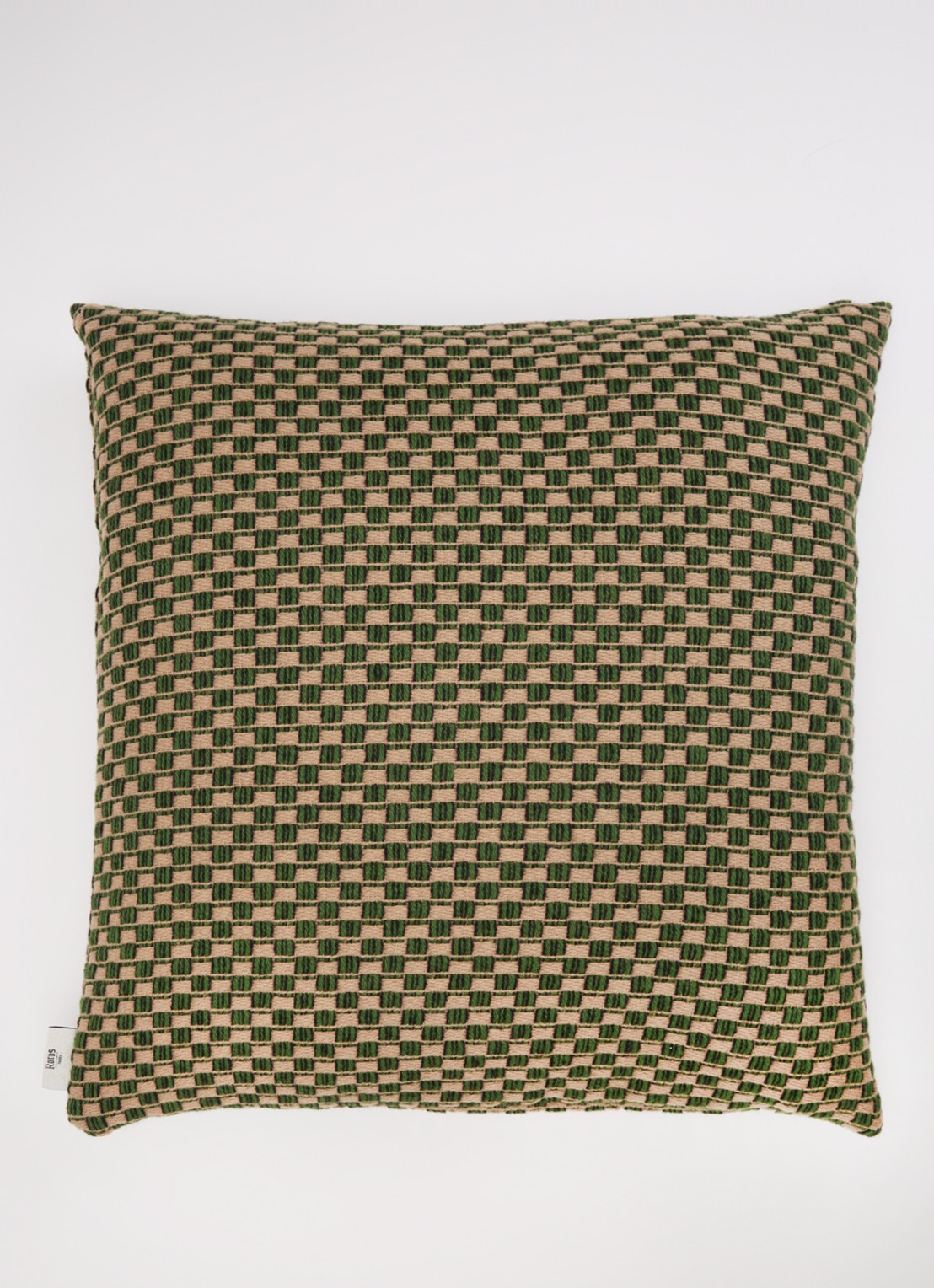 Røros Tweed Isak sierkussen 50 x 50 cm   - detail groen