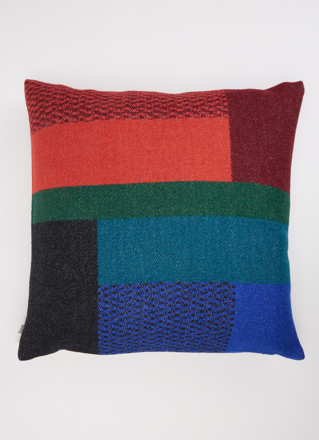 Røros Tweed Mikkel sierkussen 50 x 50 cm - detail multicolor
