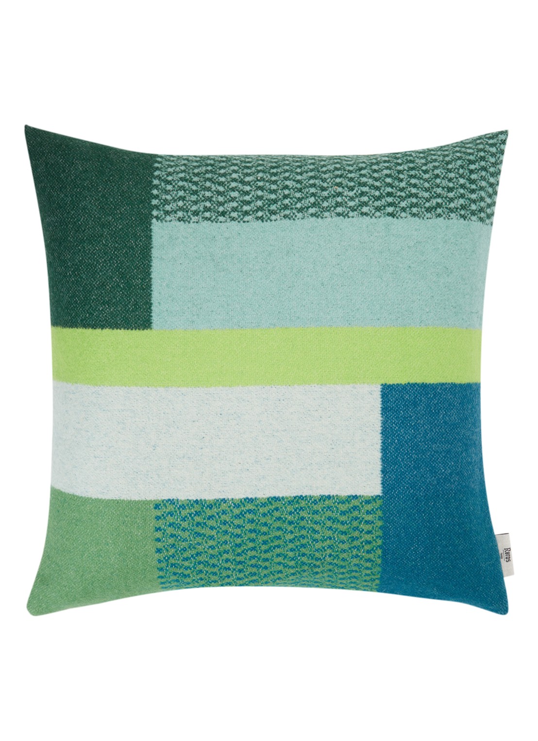 Røros Tweed Mikkel sierkussen 50 x 50 cm - voorkant groen