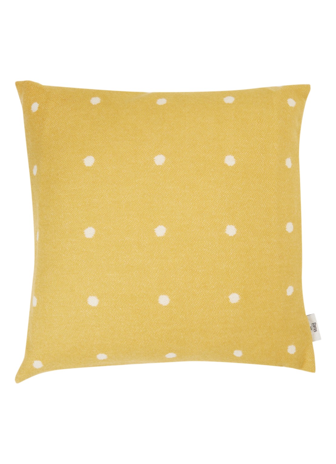 Røros Tweed Pastille sierkussen 50 x 50 cm - voorkant 3 mosterd