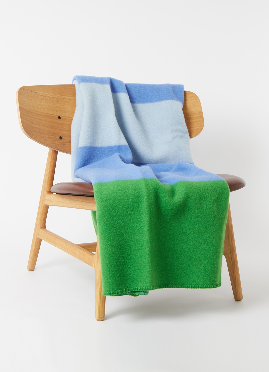 Røros Tweed Syndin plaid 135 x 200 cm - voorkant 3 groen