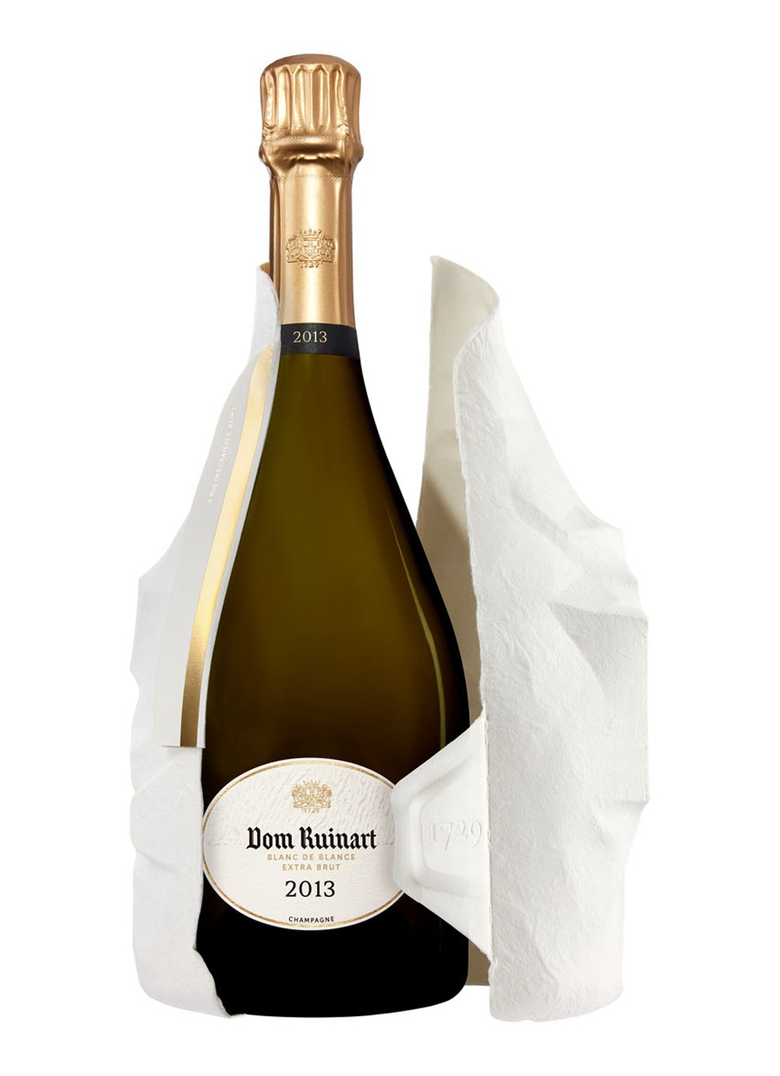 Ruinart Dom Ruinart Blanc de Blancs champagne 2013 in giftbox 750 ml - voorkant undefined