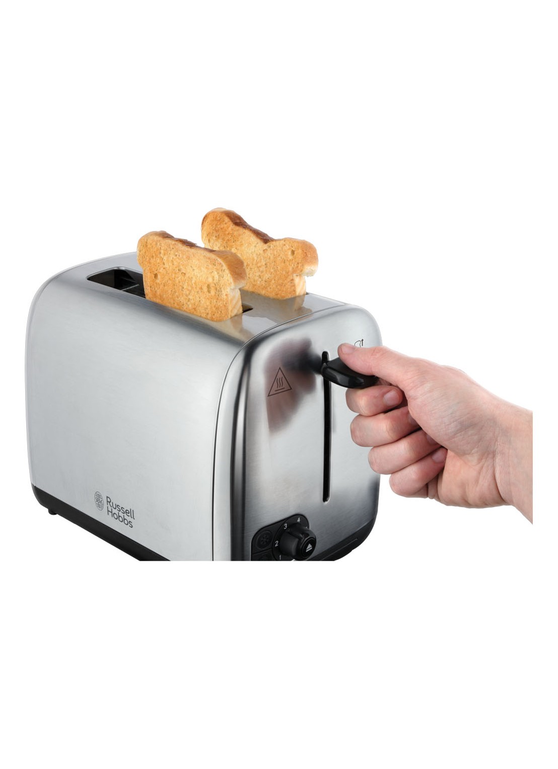 Russell Hobbs Adventure 2s broodrooster 2-slots - detail 4 zilver