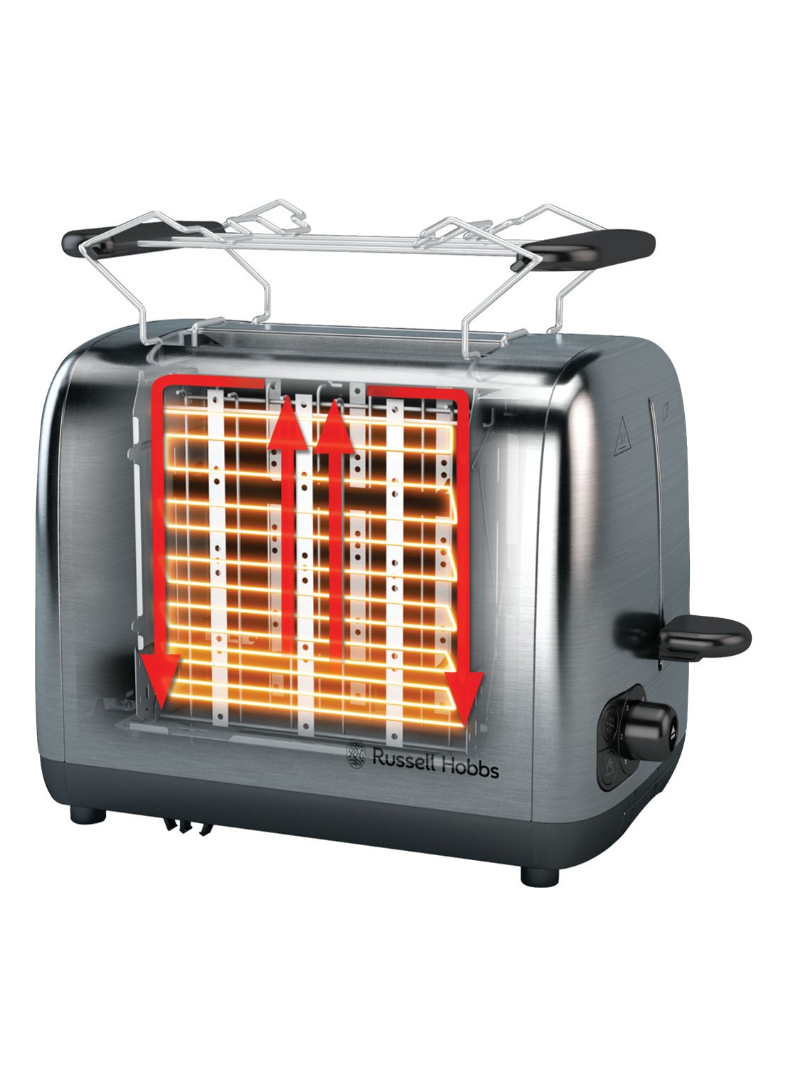 Russell Hobbs Adventure 2s broodrooster 2-slots - detail 5 zilver