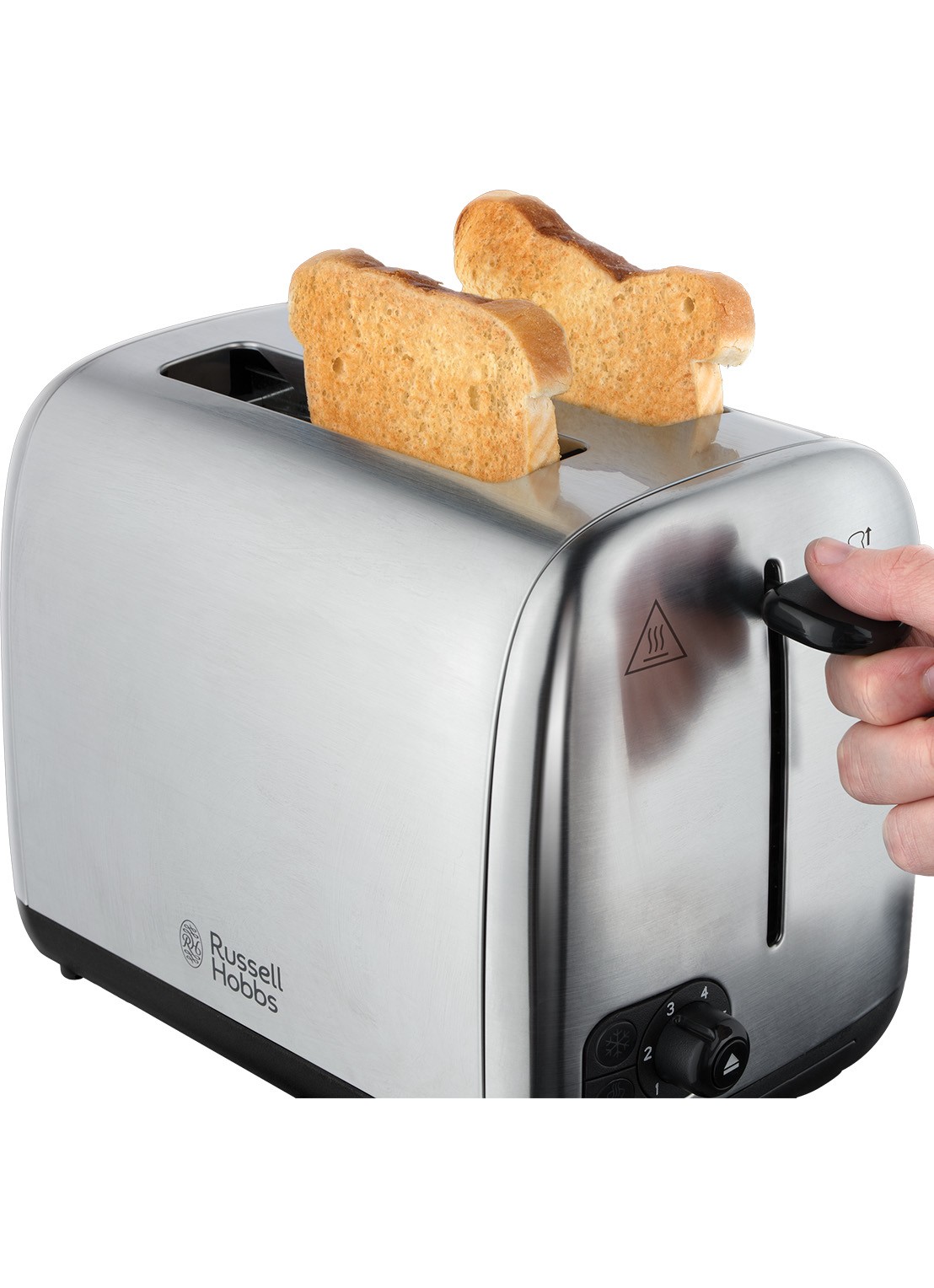 Russell Hobbs Adventure 2s broodrooster 2-slots - voorkant 8 zilver