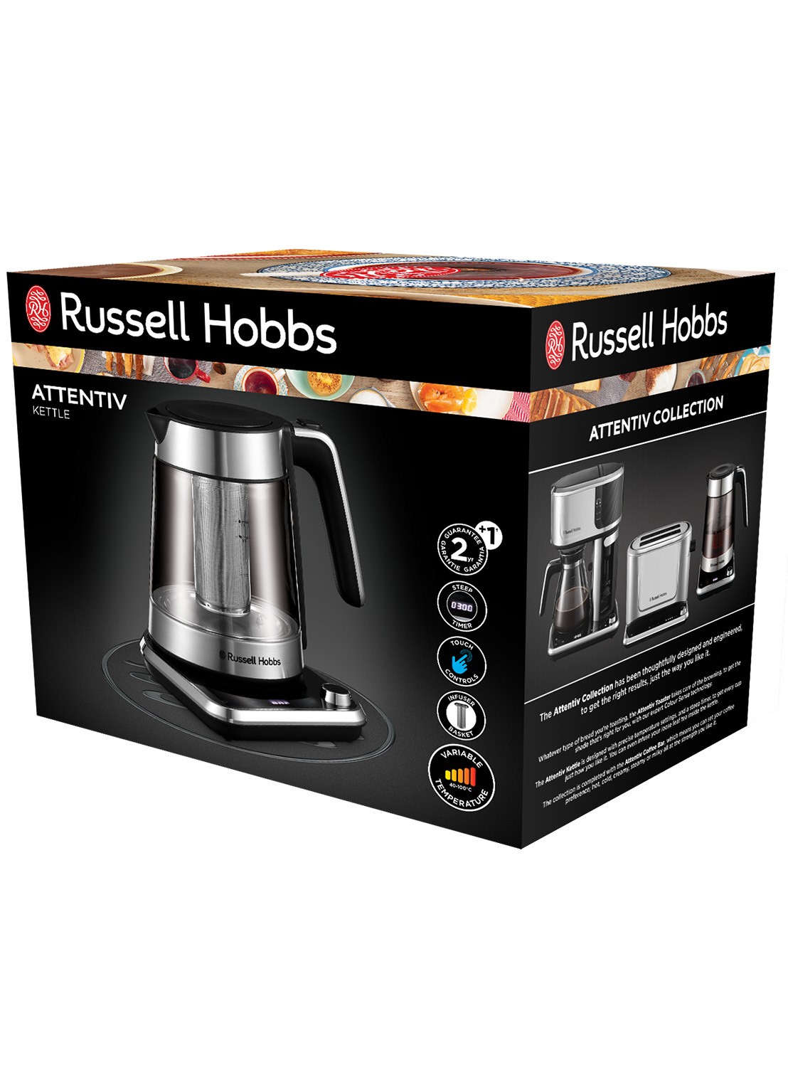 Russell Hobbs Attentiv waterkoker 1,7 liter 26200-70 - achterkant 5 multicolor