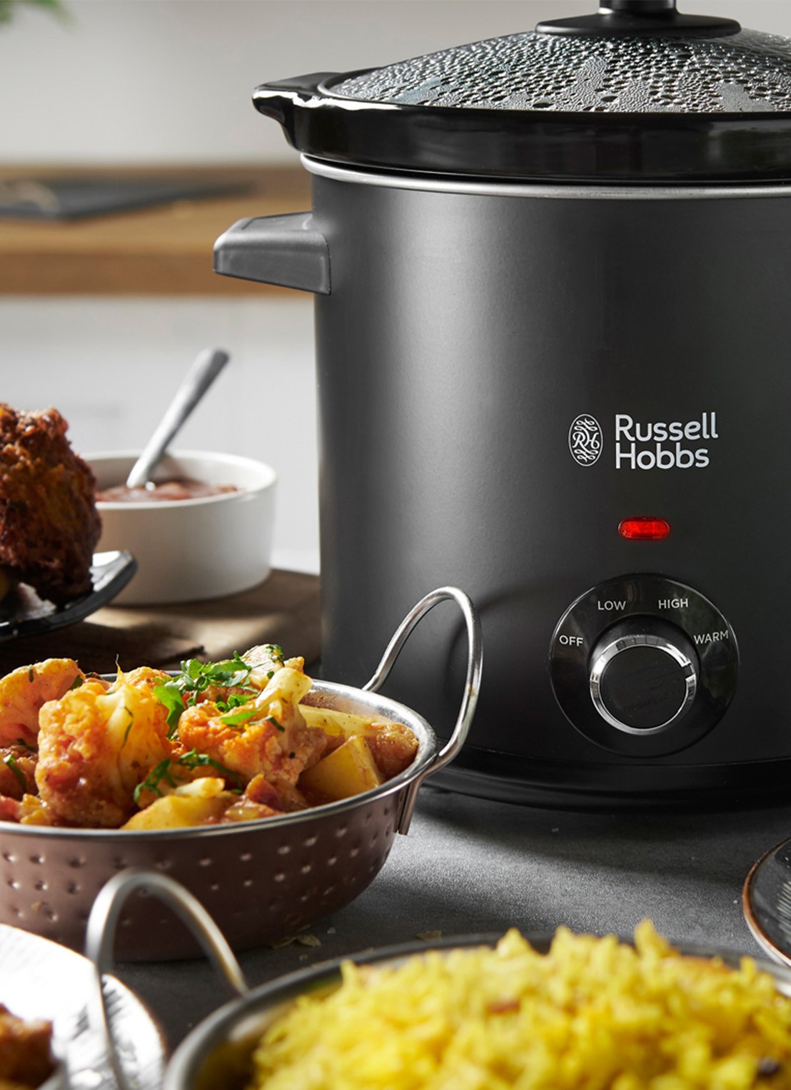 Russell Hobbs Chalkboard slowcooker 3,5 Liter 24180-56 - detail 5 zwart