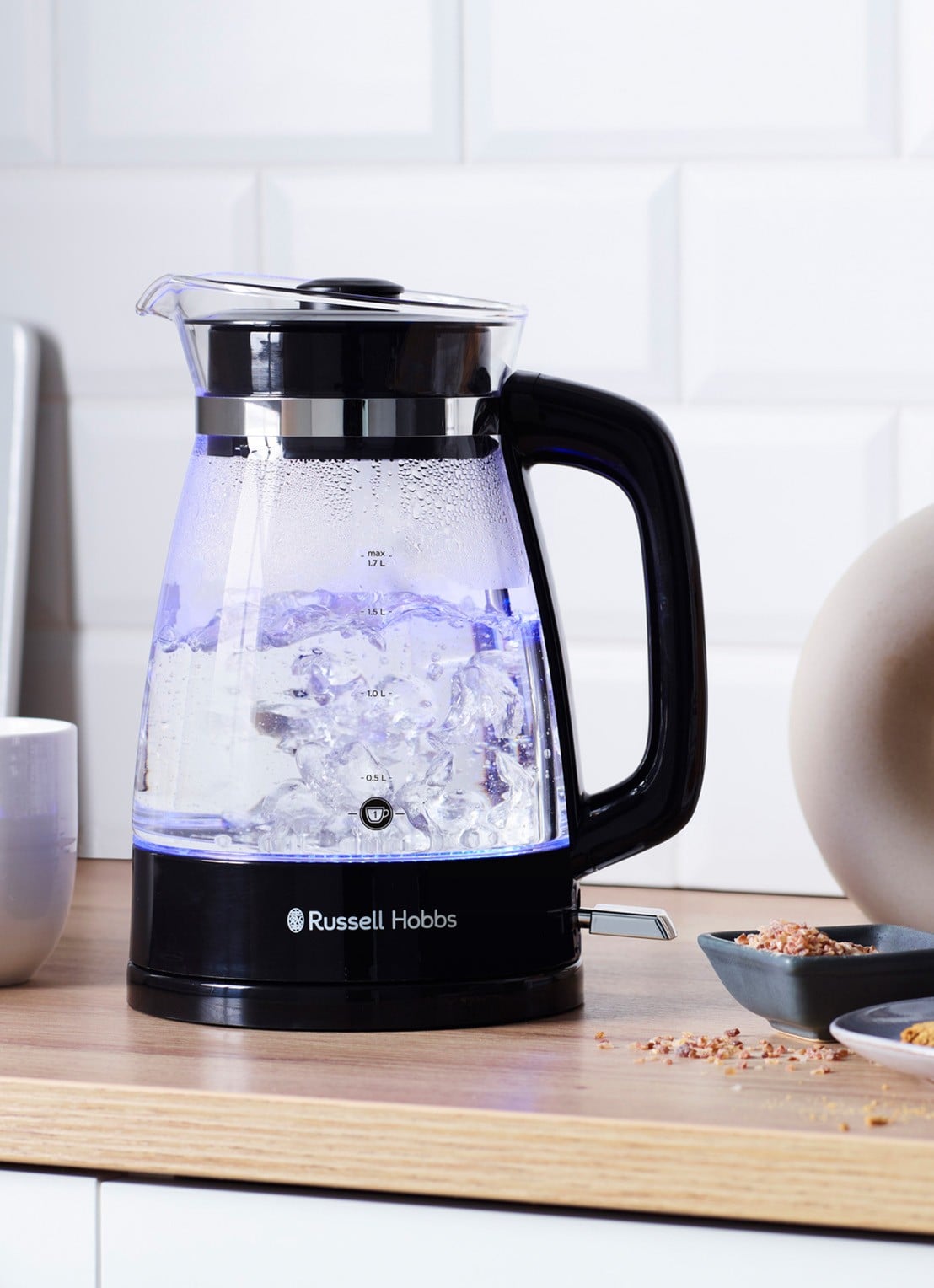 Russell Hobbs Classic Glass waterkoker 1,7 liter - voorkant 3 undefined