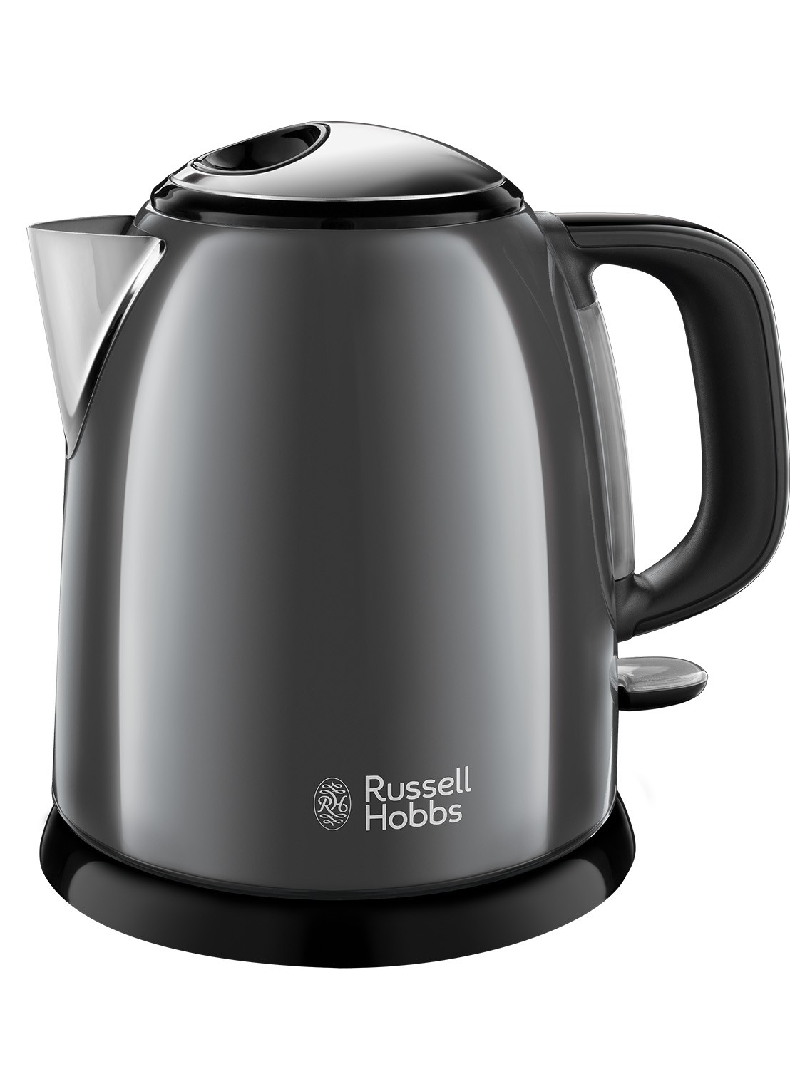 Russell Hobbs Colour Plus+ Mini waterkoker 1 liter 24993-70 - voorkant 2 donkergrijs