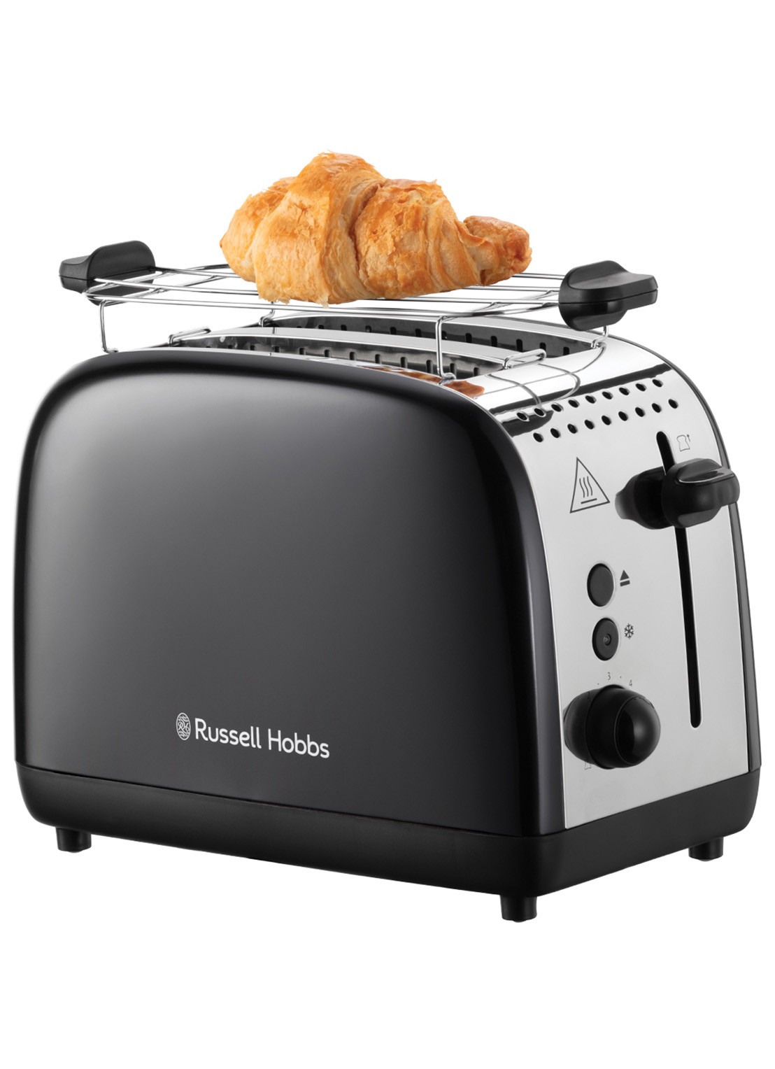 Russell Hobbs Colours Plus broodrooster 2-slots - voorkant 5 zwart