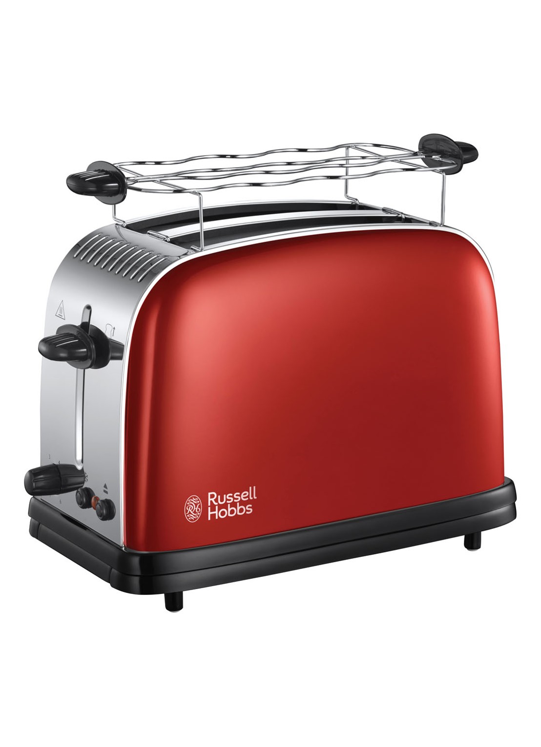 Russell Hobbs Colours Plus broodrooster 2-slots - voorkant 6 steenrood