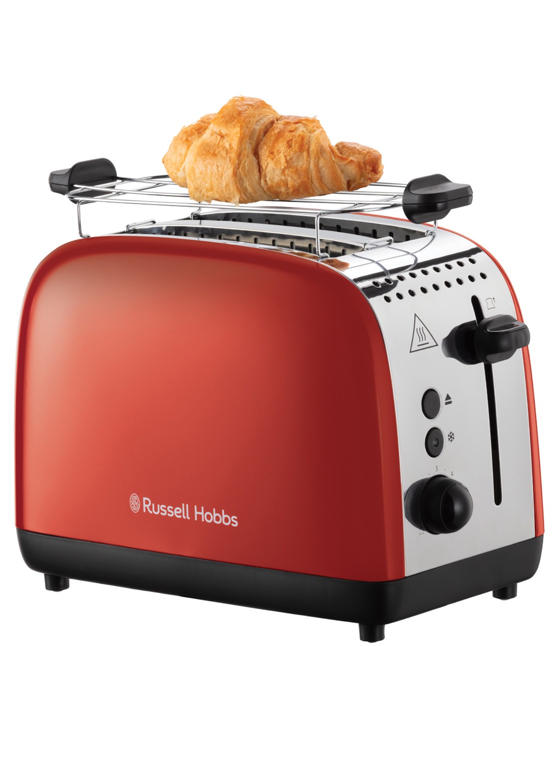Russell Hobbs Colours Plus broodrooster 2-slots - voorkant rood