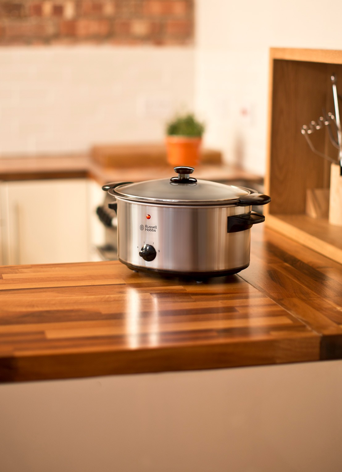 Russell Hobbs Cook@Home slowcooker 3,5 liter 22740-56 - voorkant 3 zilver