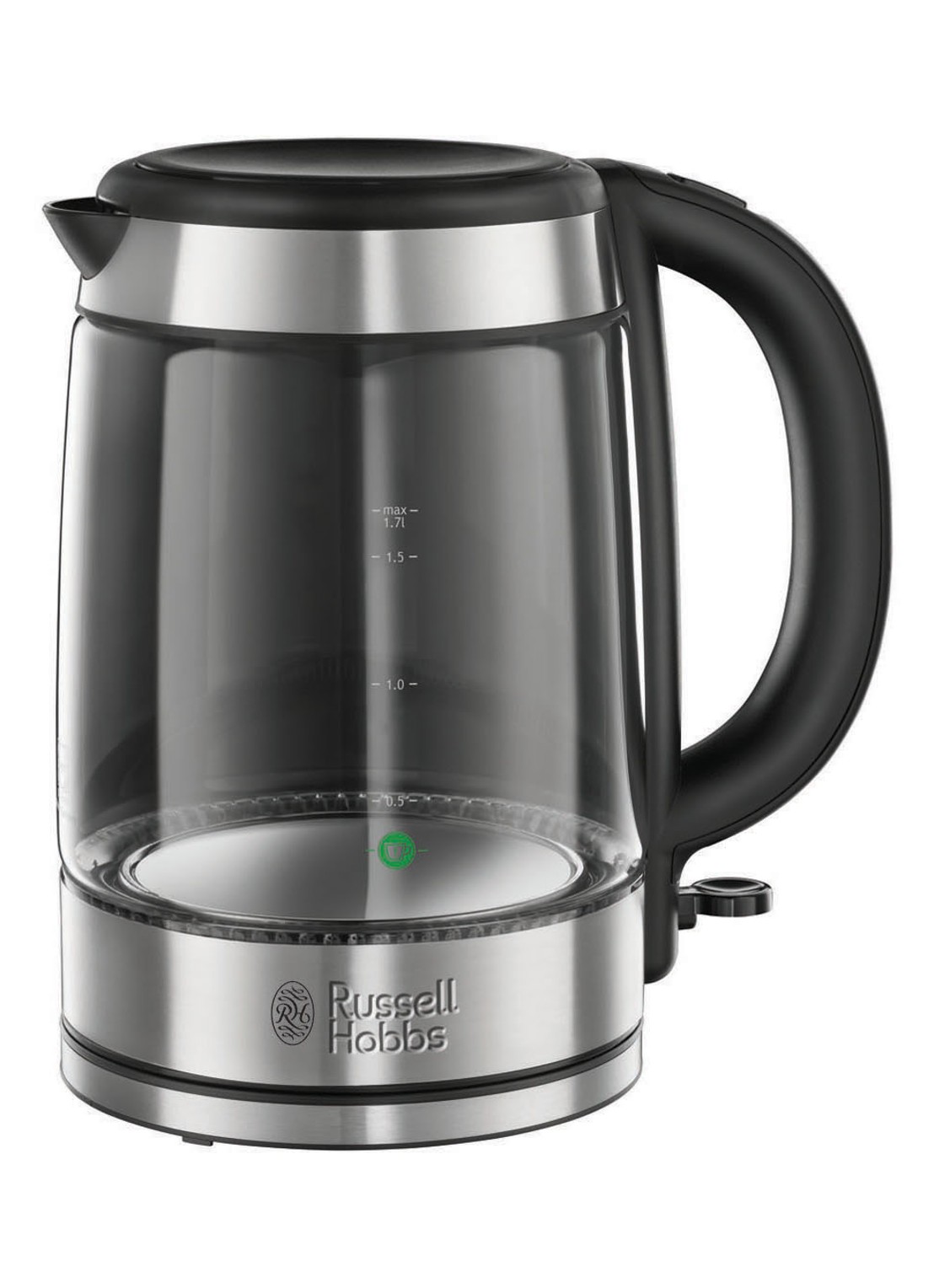 Russell Hobbs Glass waterkoker 1,7 liter 21600-57 - detail zilver
