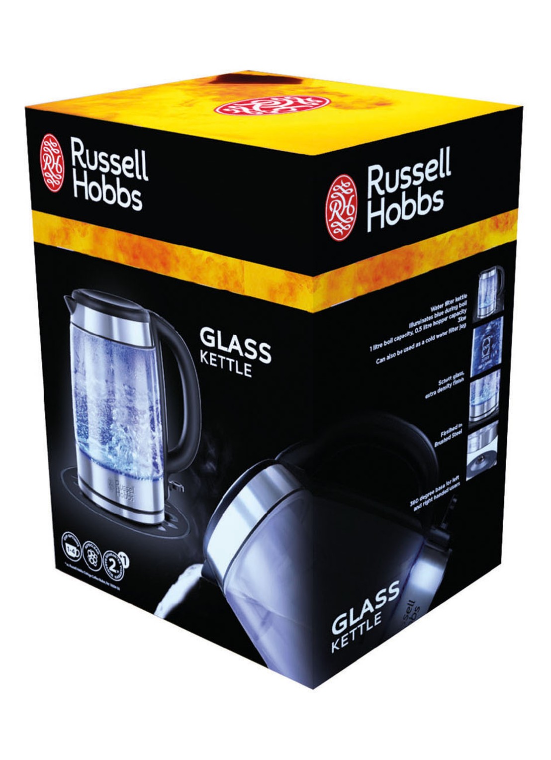 Russell Hobbs Glass waterkoker 1,7 liter 21600-57 - detail 4 zilver