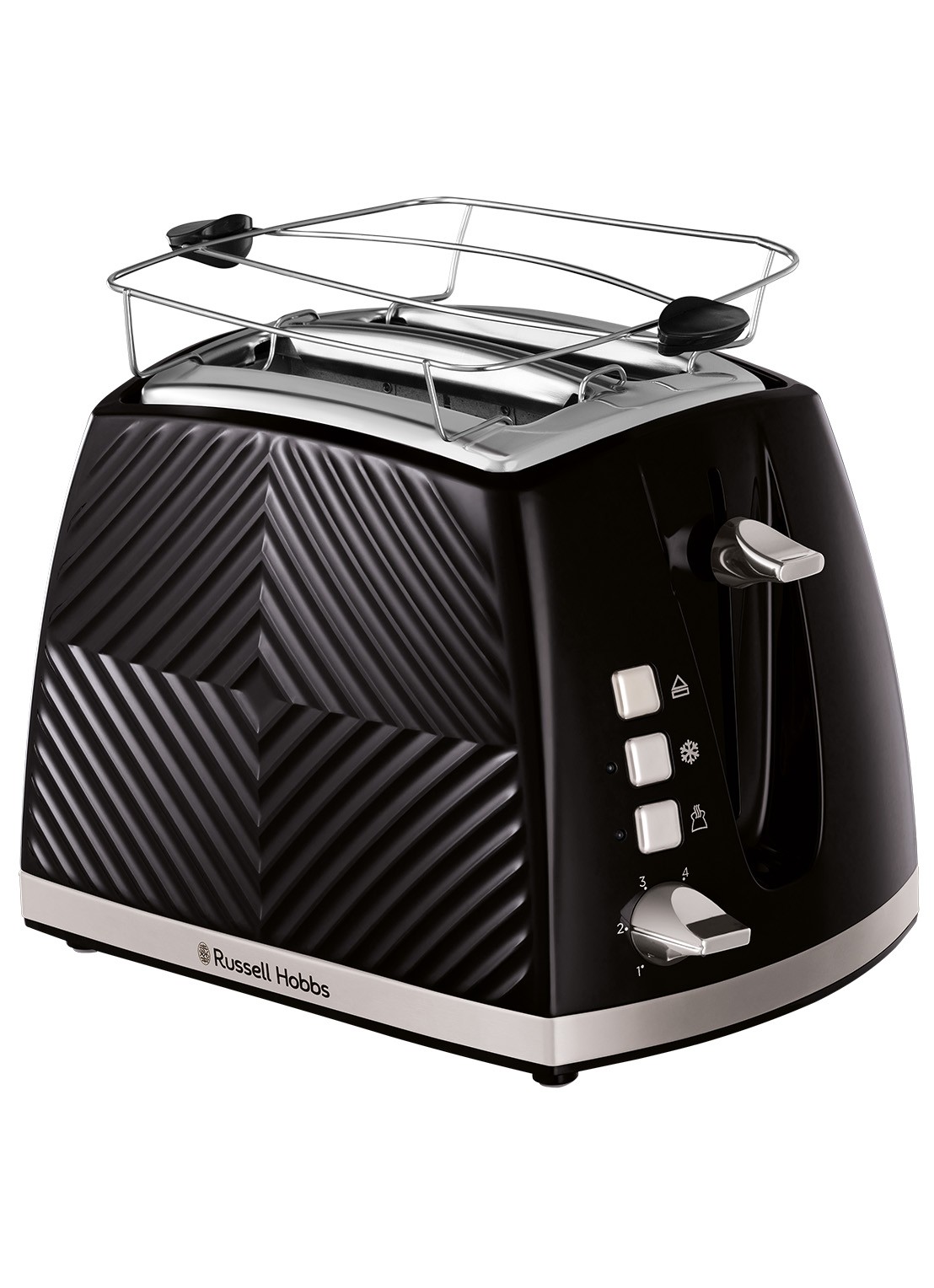 Russell Hobbs Groove broodrooster 2-slots - voorkant 6 zwart
