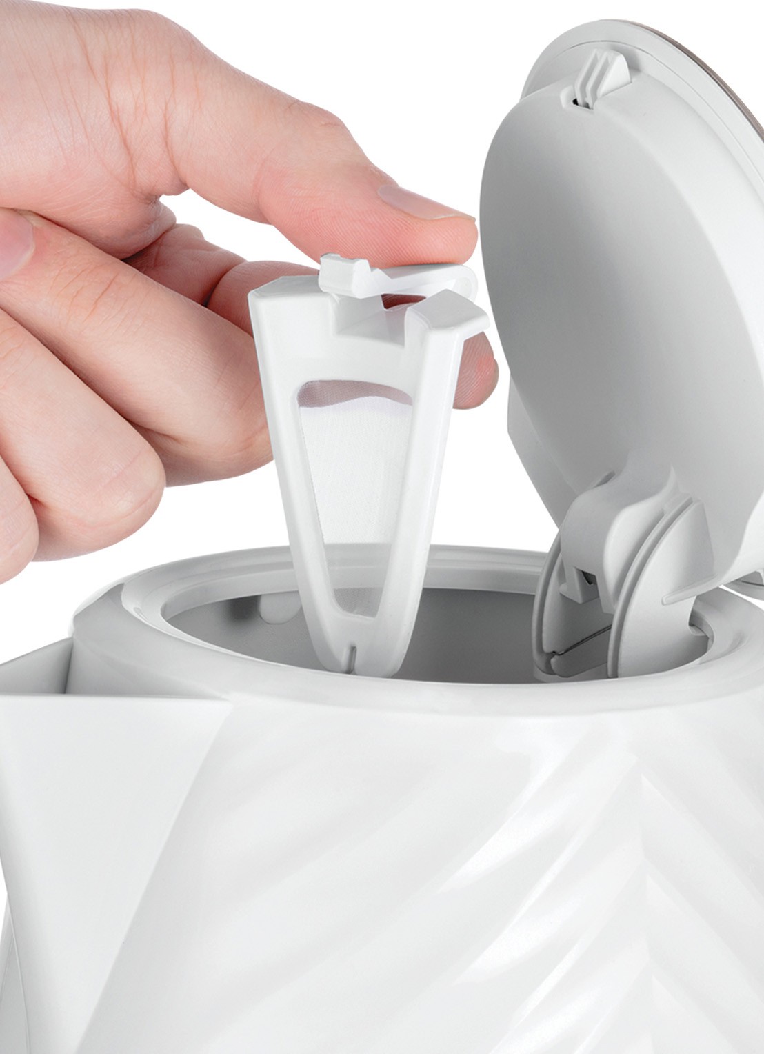 Russell Hobbs Groove waterkoker 1,7 liter 26381-70 - detail 2 wit