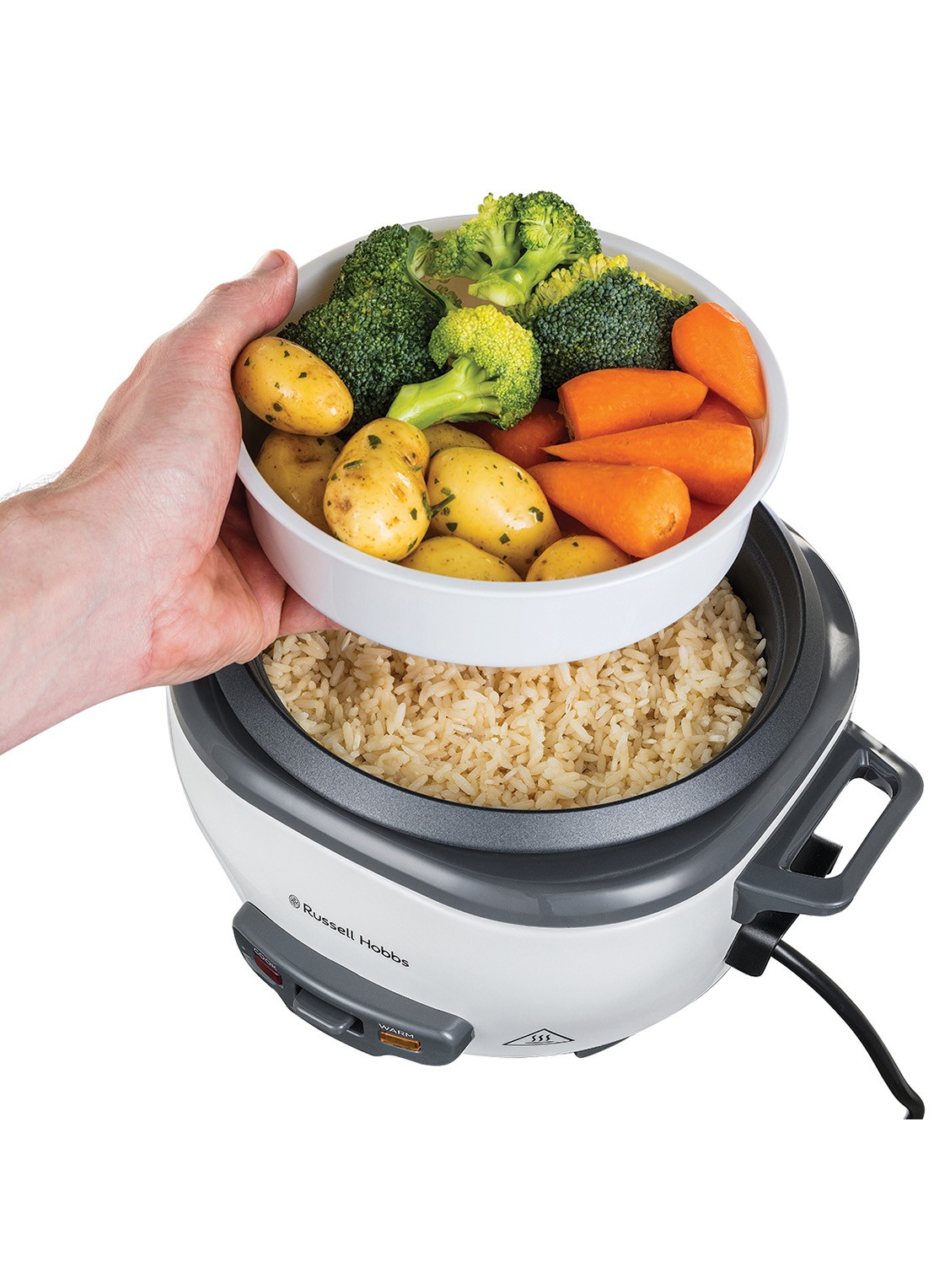 Russell Hobbs Mini rijstkoker 2 porties 27020-56 - detail 4 lichtgrijs