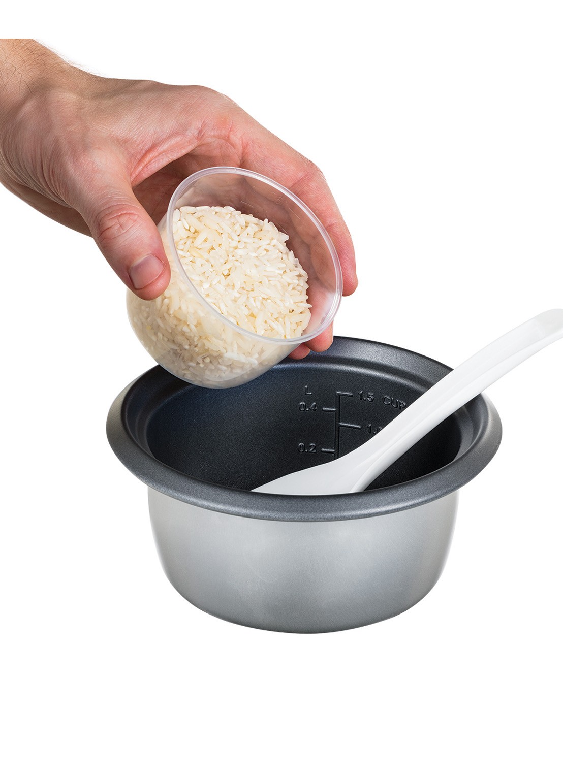 Russell Hobbs Mini rijstkoker 2 porties 27020-56 - detail 5 lichtgrijs