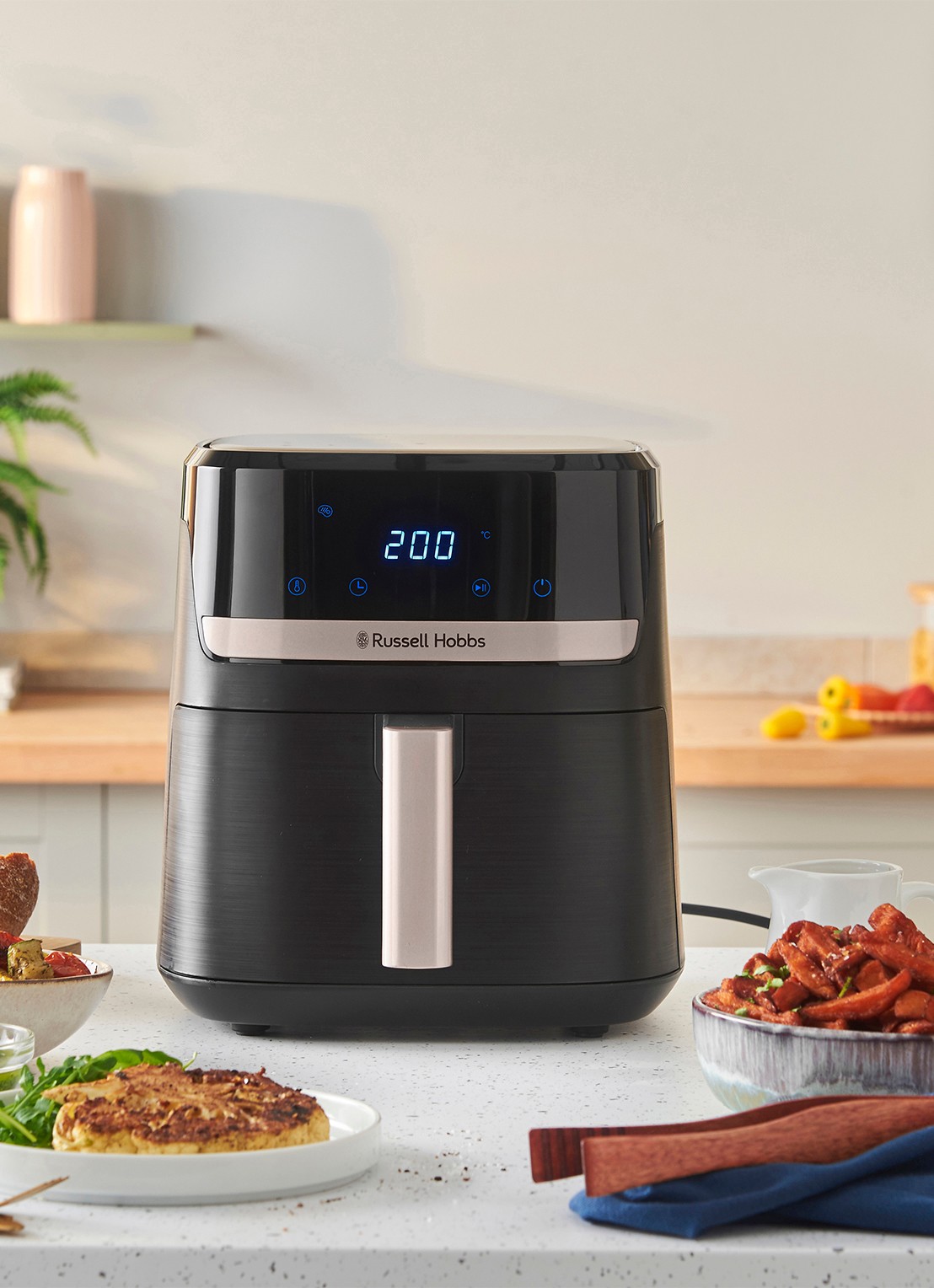 Russell Hobbs Satisfry airfryer 5,5 liter 27620-56 - detail 5 zwart