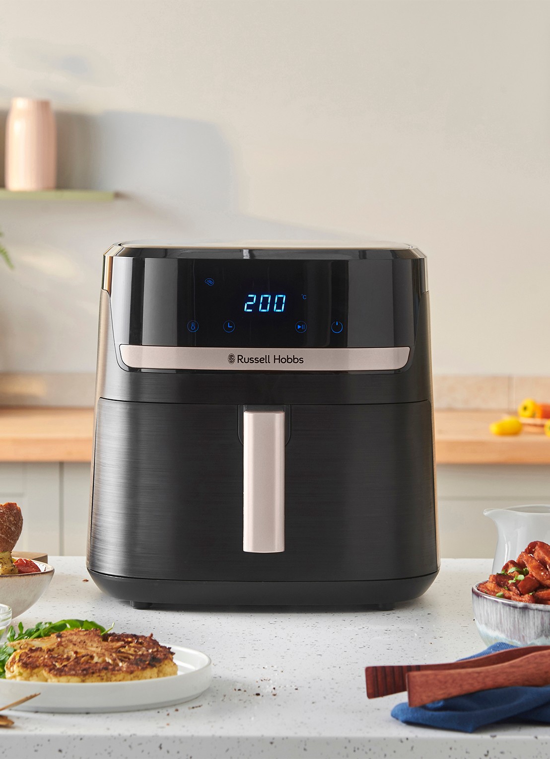 Russell Hobbs Satisfry airfryer 8,3 liter 27630-56 - detail 4 zwart