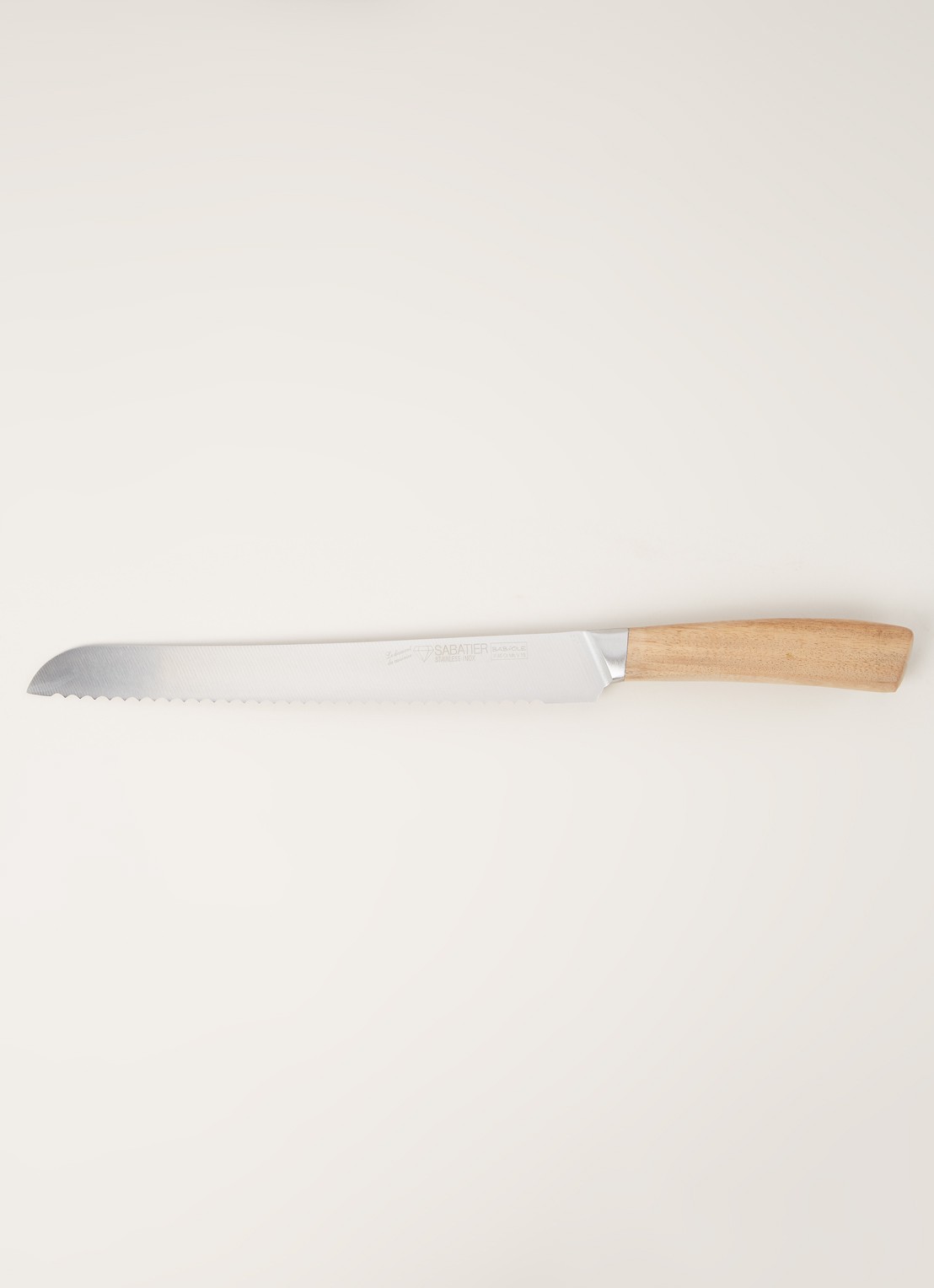 Sabatier Broodmes 22 cm - voorkant 2 bruin