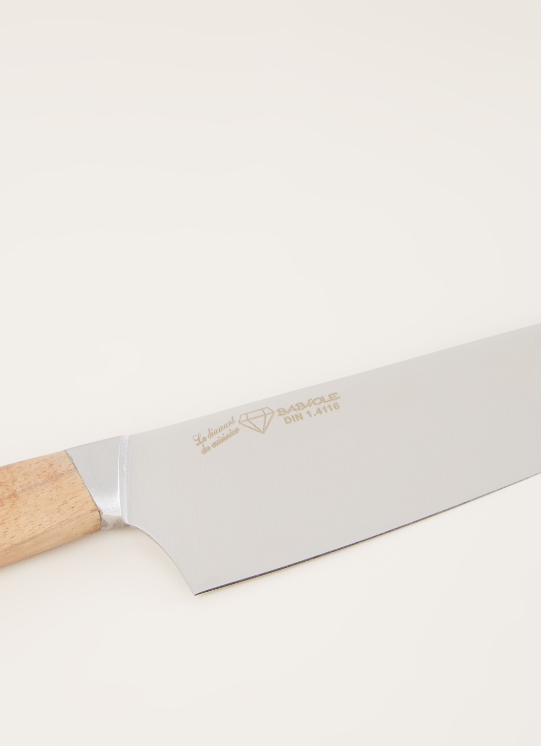 Sabatier Koksmes 20 cm - detail bruin