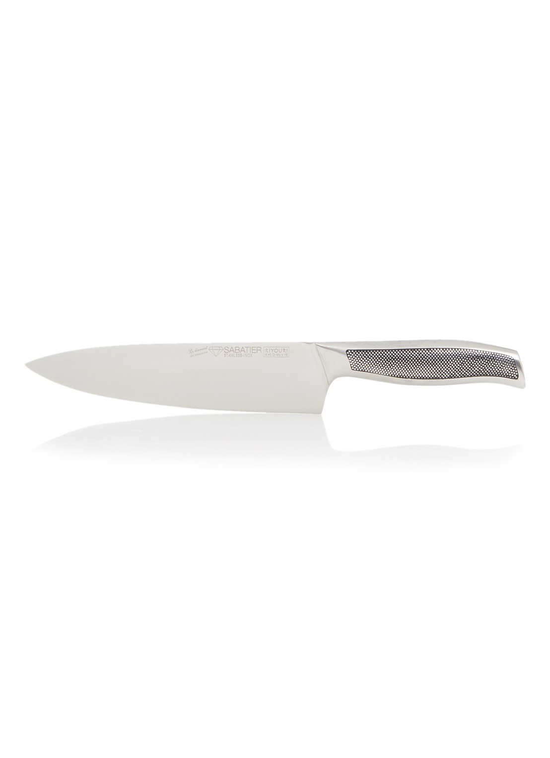 Sabatier Koksmes 33 cm - voorkant zilver