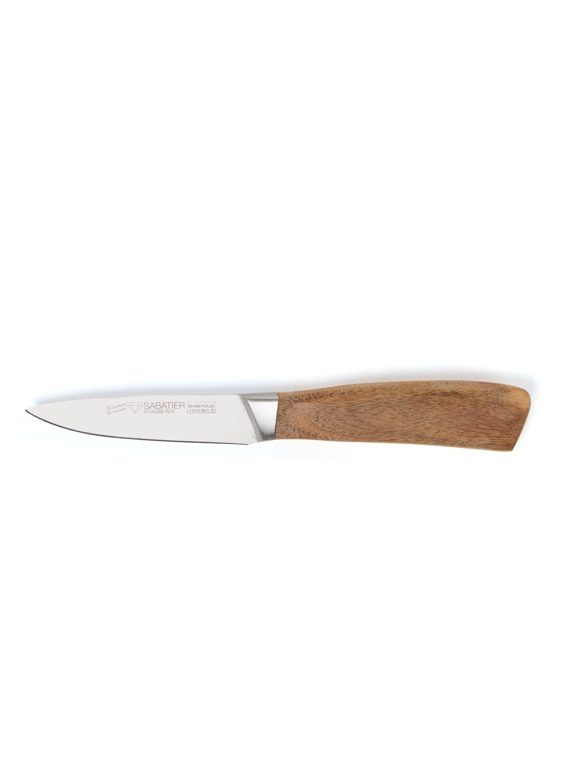 Sabatier Officemes 10 cm - voorkant 2 bruin