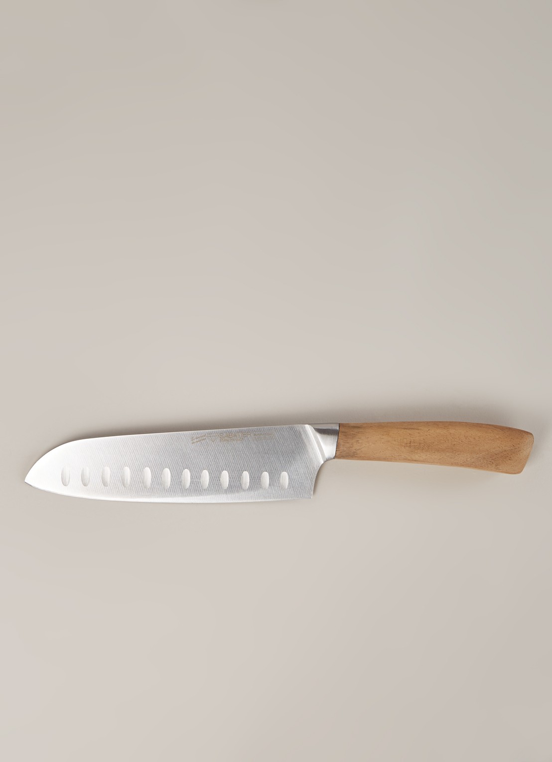 Sabatier Santokumes 17 cm - voorkant 3 bruin