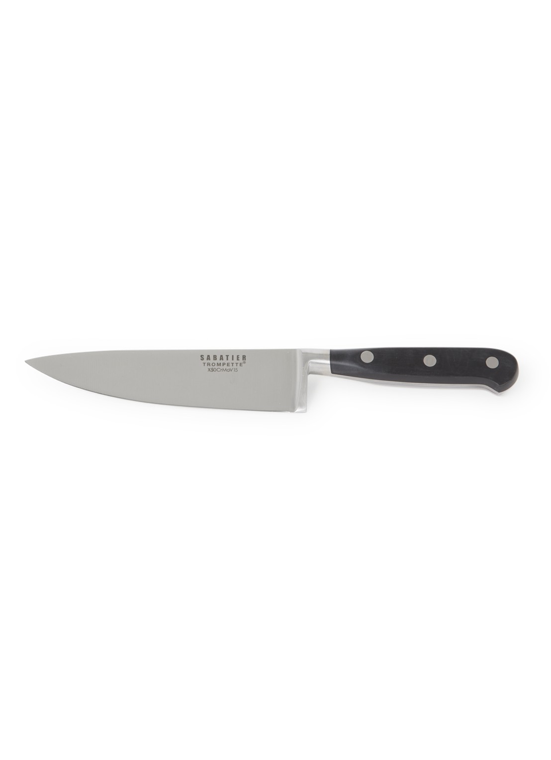 Sabatier Trompette Koksmes 27 cm - voorkant zilver