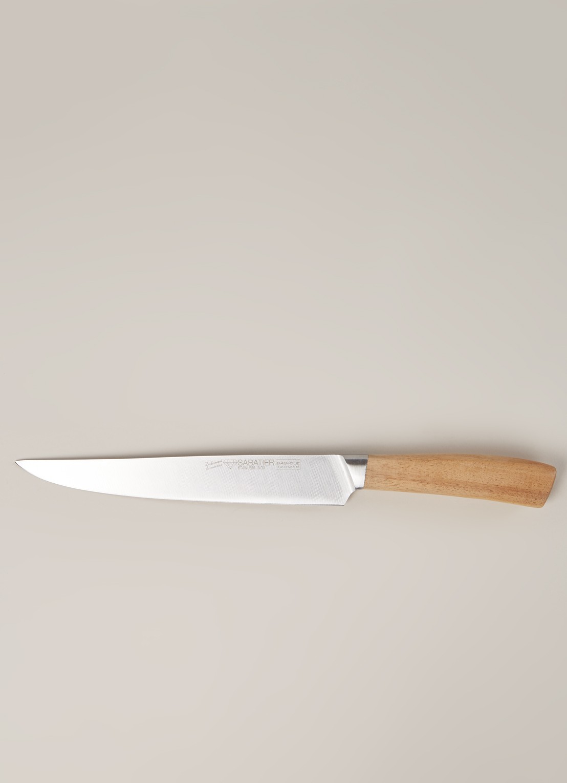 Sabatier Vleesmes 20 cm - voorkant 3 bruin
