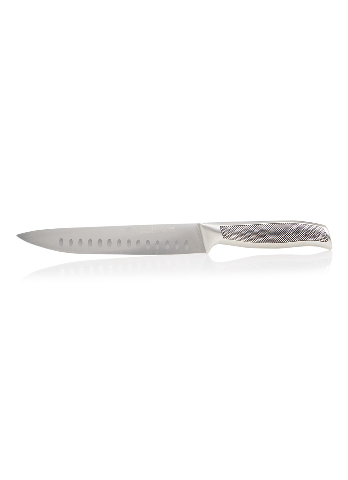 Sabatier Vleesmes 34 cm - voorkant zilver