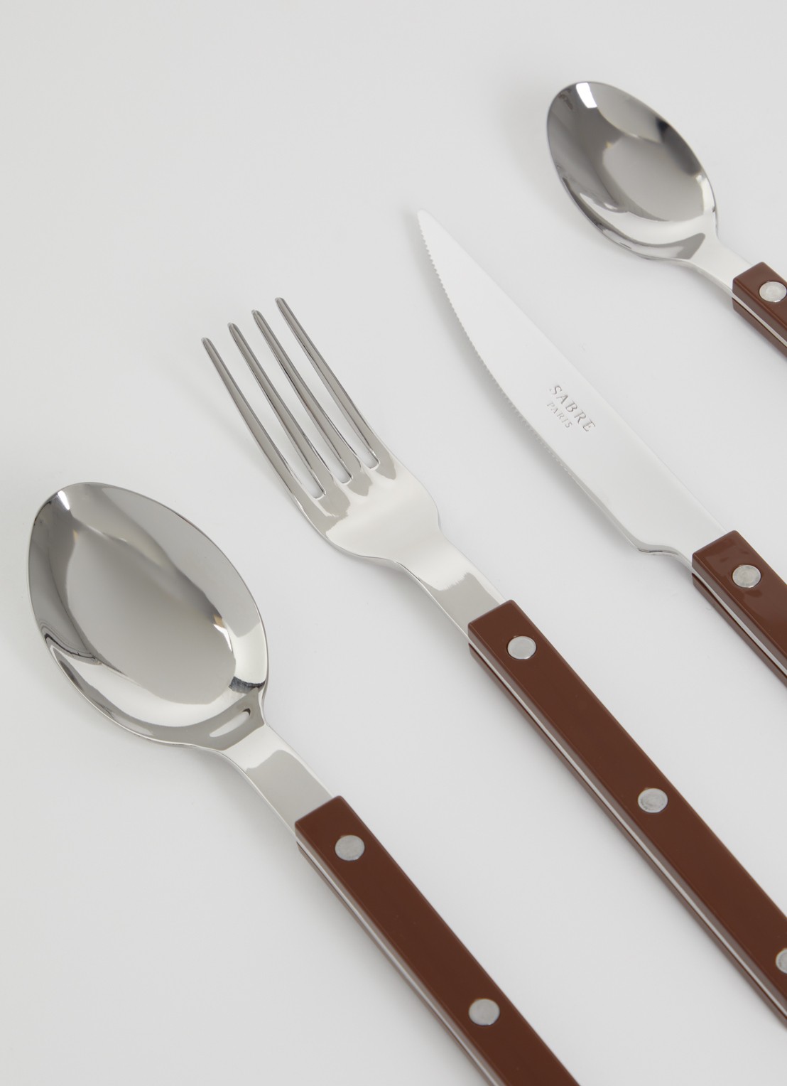 Sabre Bistrot bestekset 4- delig - voorkant 2 bruin