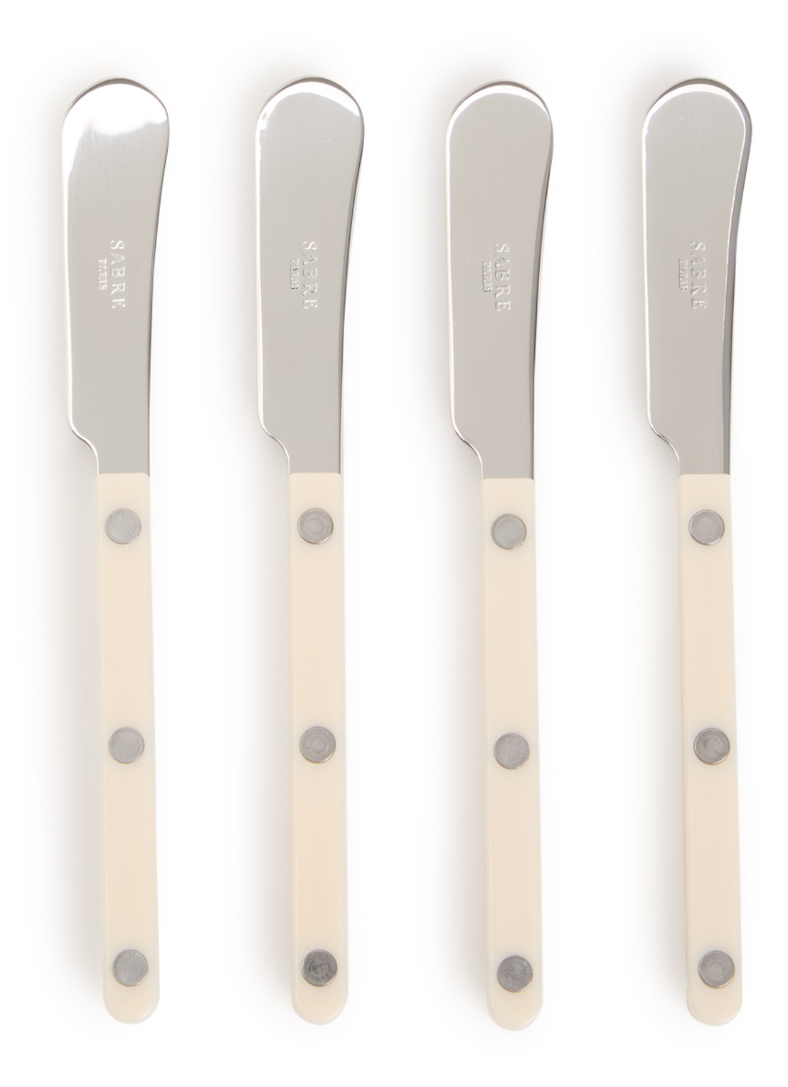 Sabre Bistrot botermes set van 4 - voorkant gebroken wit