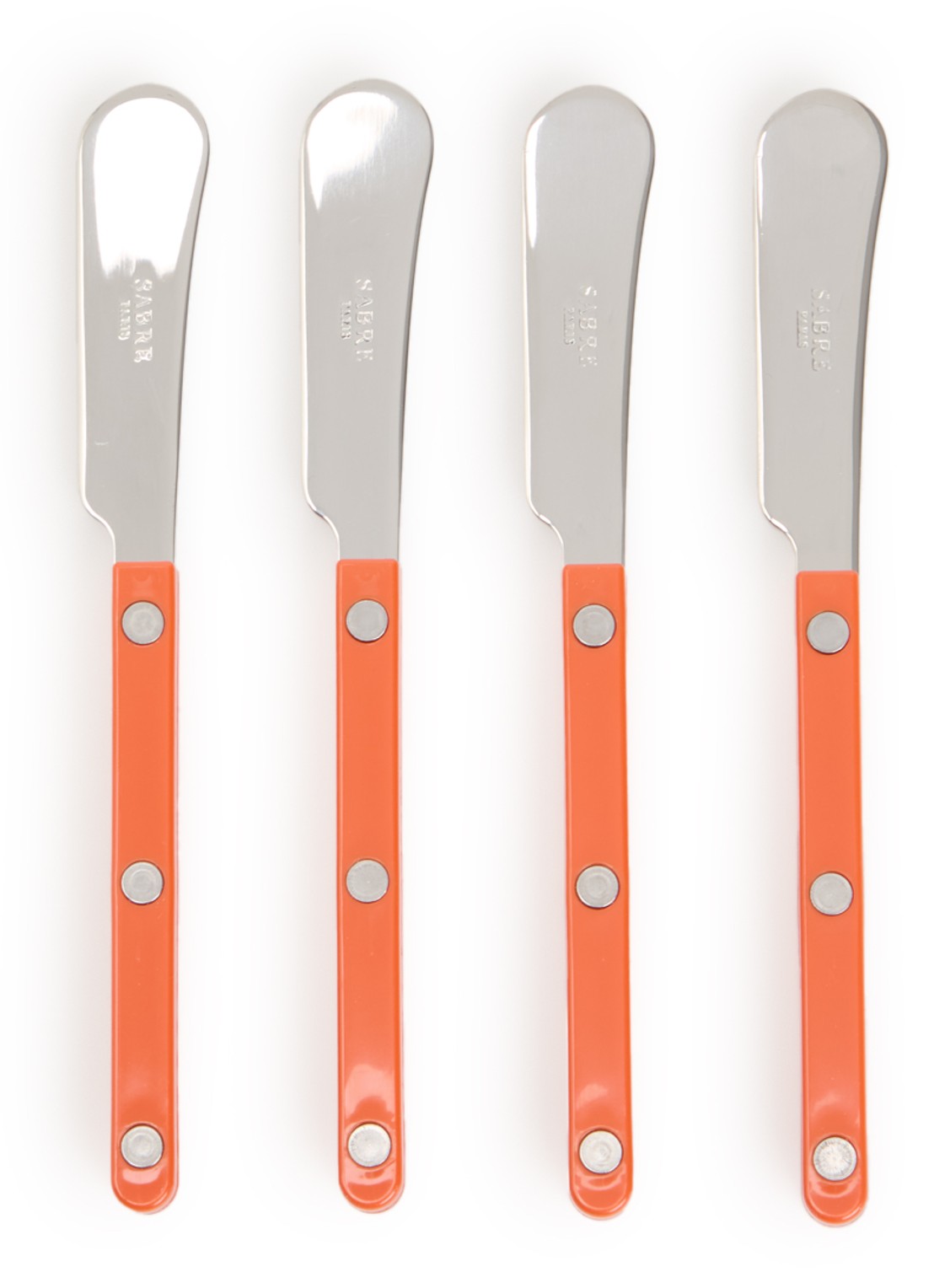 Sabre Bistrot botermes set van 4 - voorkant oranje