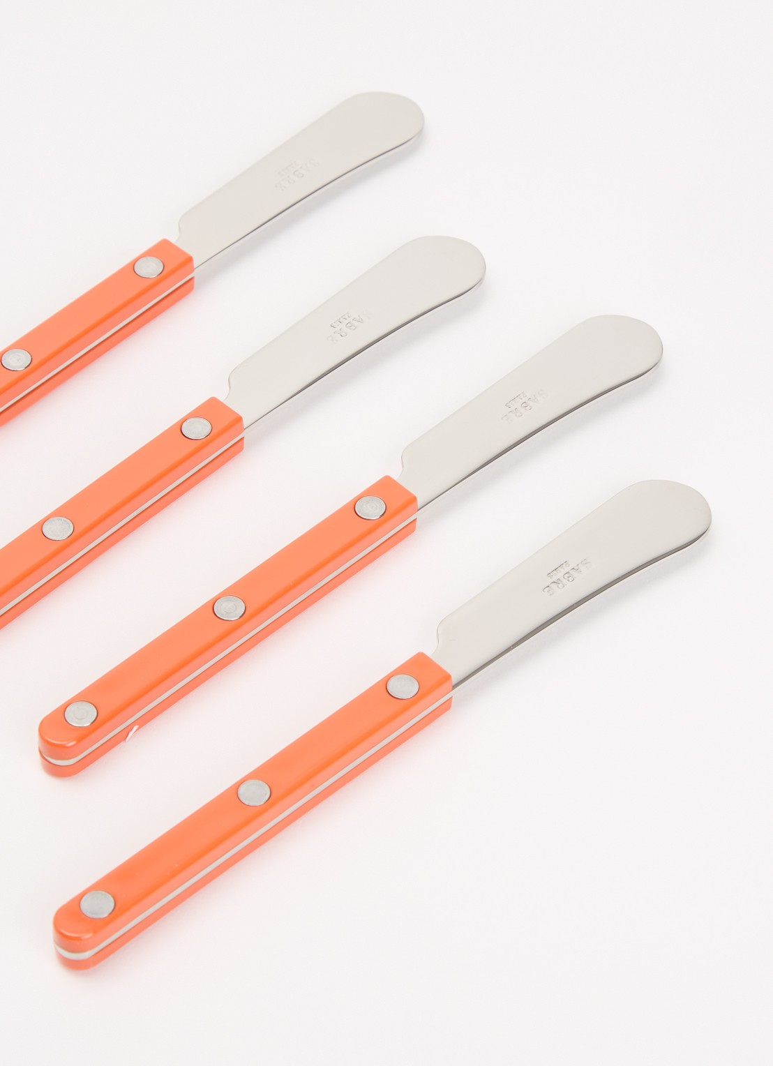 Sabre Bistrot botermes set van 4 - voorkant 2 oranje