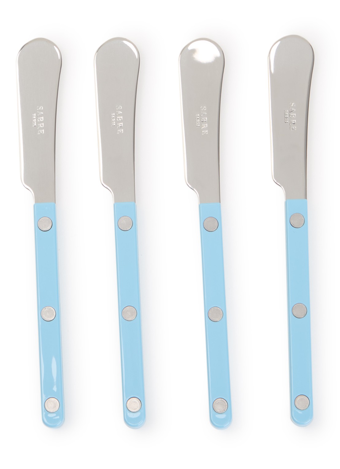 Sabre Bistrot botermes set van 4 - voorkant lichtblauw