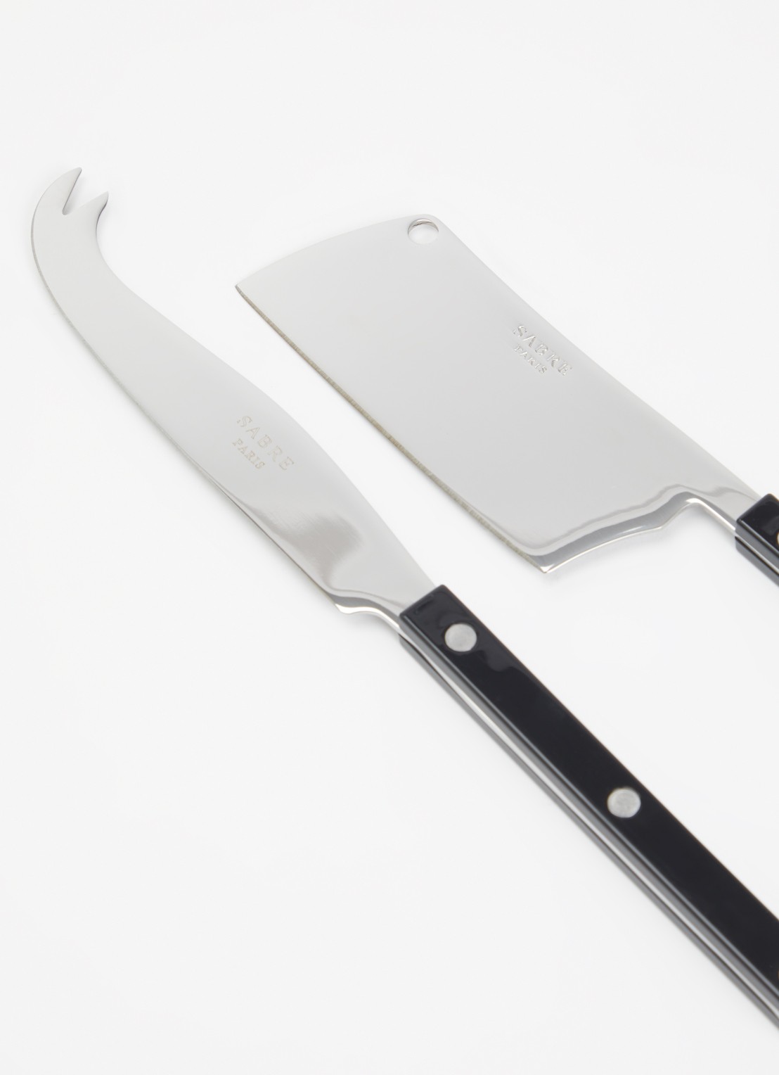 Sabre Bistrot kaasmes set van 2 - voorkant 2 zwart