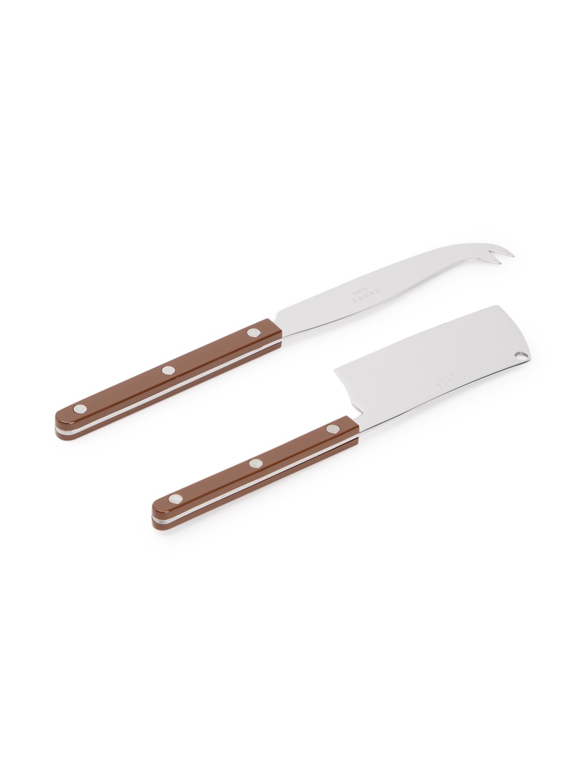 Sabre Bistrot kaasmes set van 2 - voorkant bruin