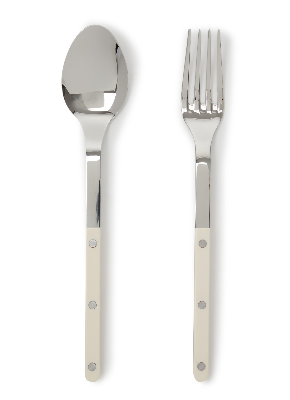 Sabre Bistrot opschepsbestek 2-delig - voorkant gebroken wit