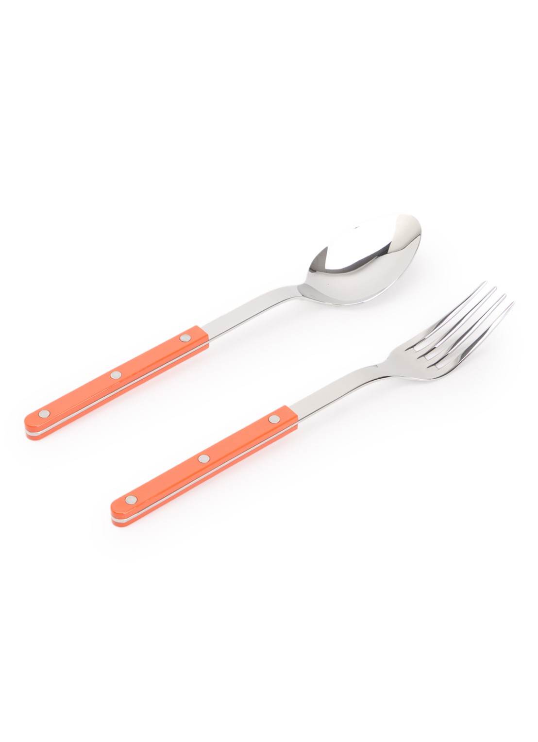 Sabre Bistrot opschepsbestek 2-delig - voorkant oranjerood