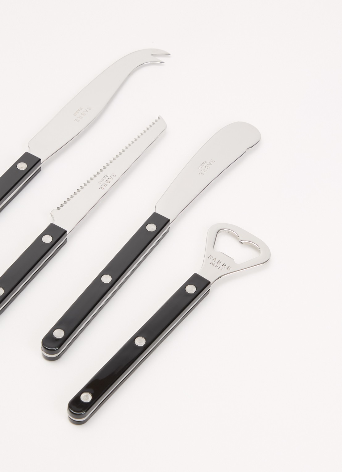 Sabre Pop aperitiefset 4-delig - voorkant 2 zwart