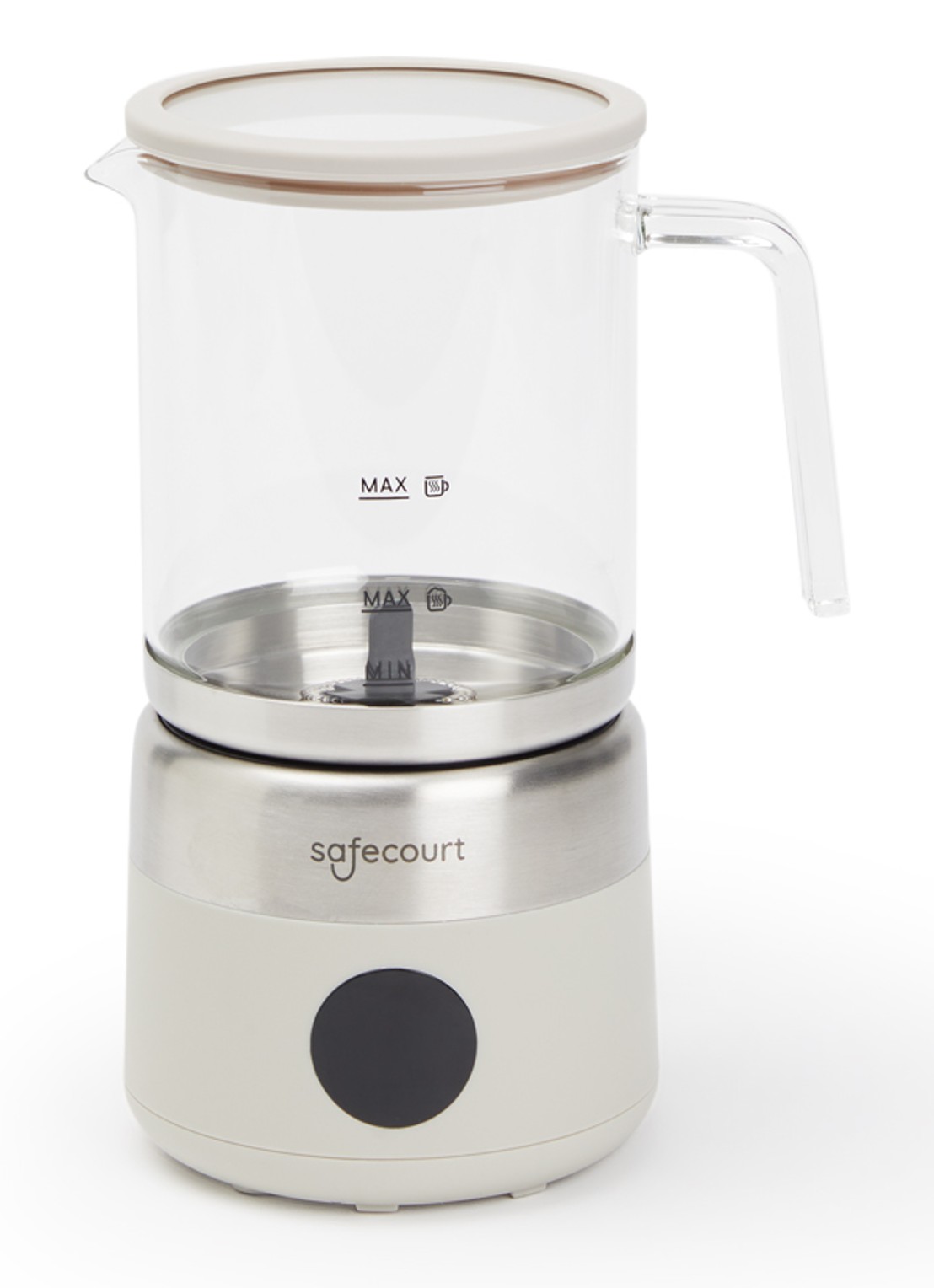 Safecourt Digitale melkopschuimer MF700 - voorkant 2 beige