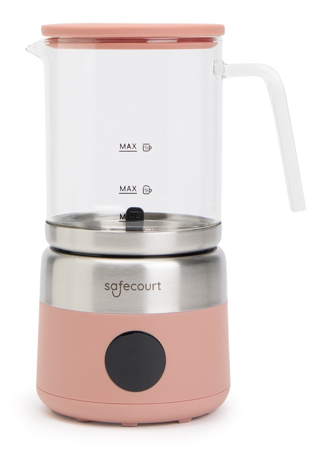 Safecourt Digitale melkopschuimer MF700 - voorkant roze