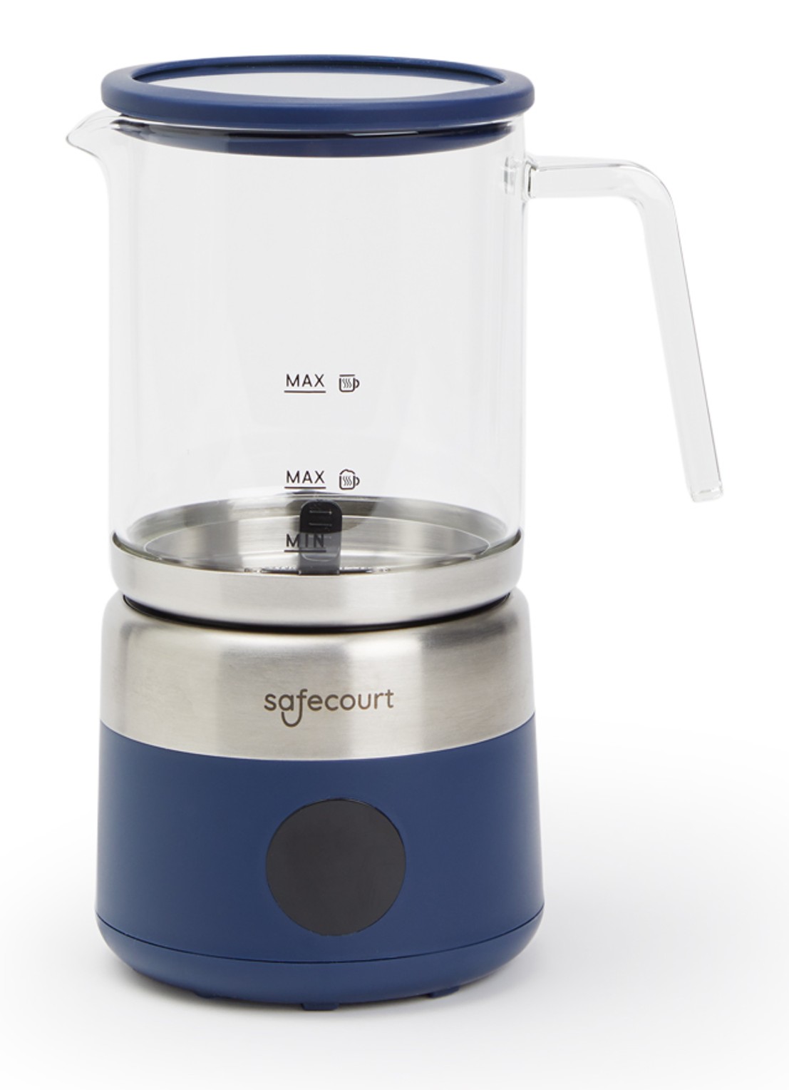 Safecourt Digitale melkopschuimer MF700 - voorkant 2 blauw