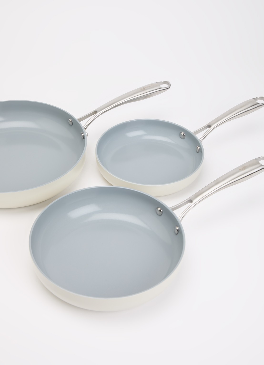Safecourt Pannenset 3-delig - voorkant 3 beige