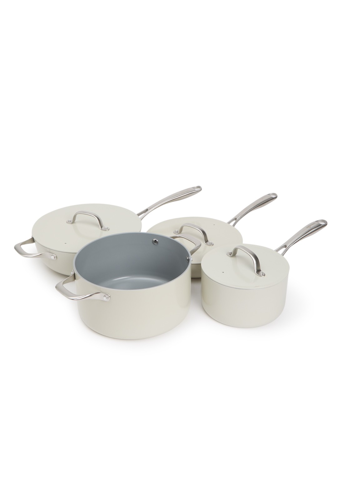Safecourt Pannenset 4-delig - voorkant 2 beige
