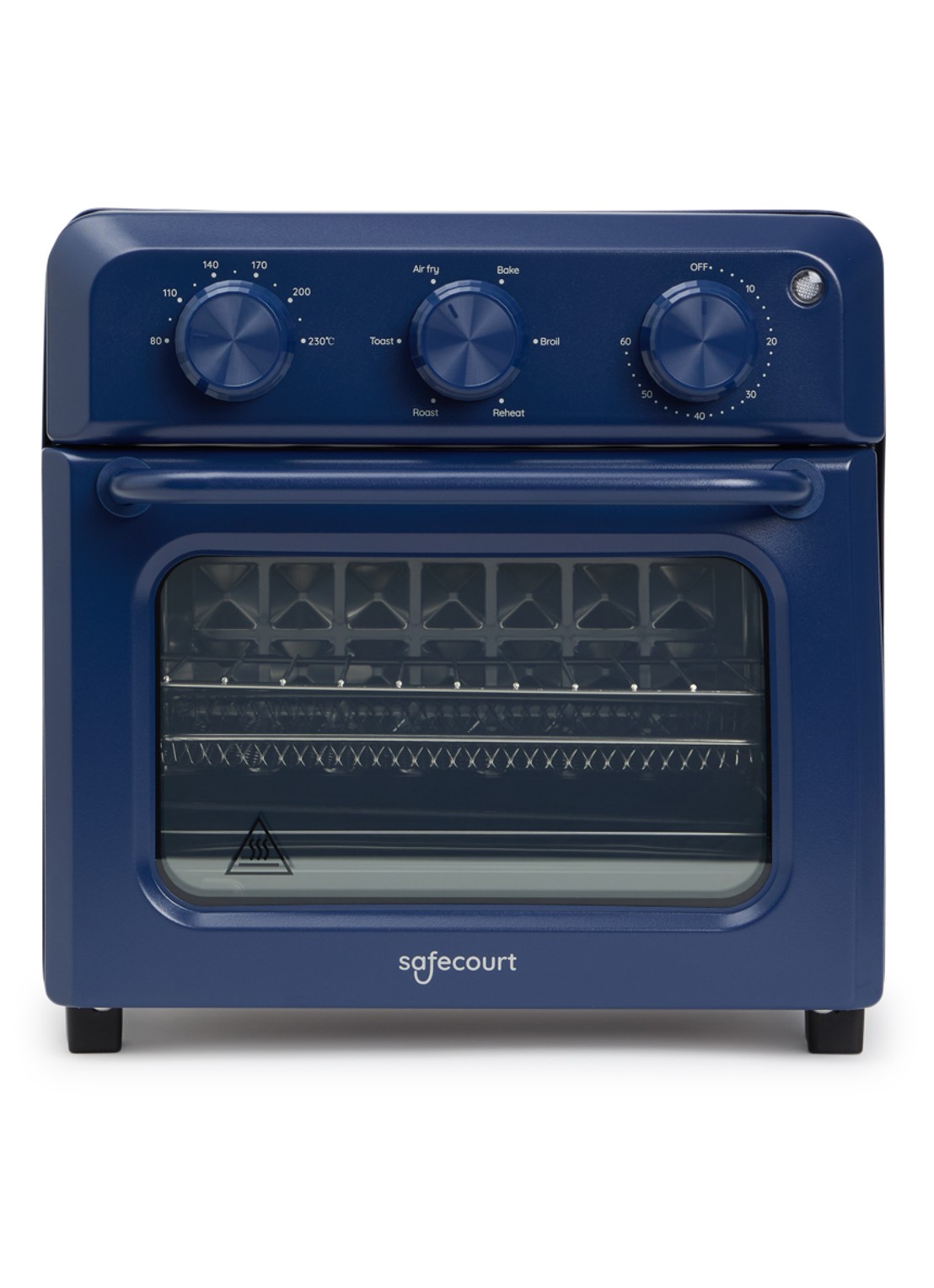 Safecourt PowerOven 6-in-1 airfryer oven 12 liter AO100 - voorkant blauw
