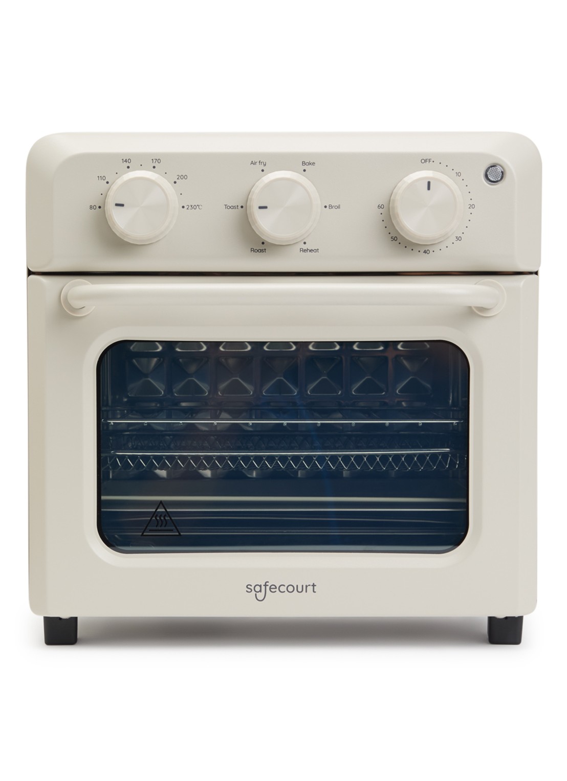 Safecourt PowerOven 6-in-1 airfryer oven 12 liter AO100 - voorkant beige